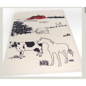 Michaelian Home red barn towel Dish Hand Tea Towels 18” X 28”